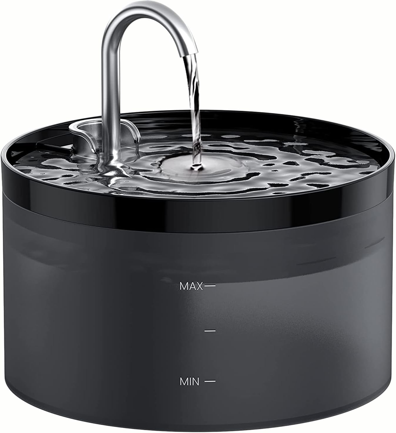 Fontaine a Eau Chat: Fontaine à Eau pour Chat - 2L Distributeur Eau Chat - Fontaine Eau Chat - Fontaine a Eau - Super Silencieuse - Convient à Plusieurs Animaux de Compagnie - Noir - GIOTOHUN