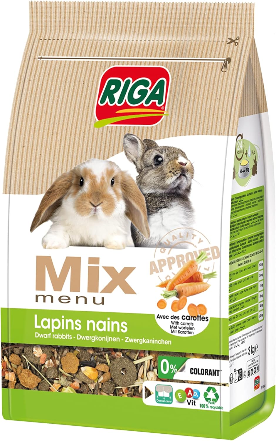 Riga RIGAMIX Menu Lapins Nains 3KG