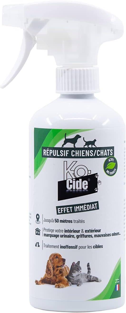 K-OCIDE - Barrière Répulsive Chiens Chats - Anti-marquage urinaire- Éducatif - Produit Naturel - 500 ml