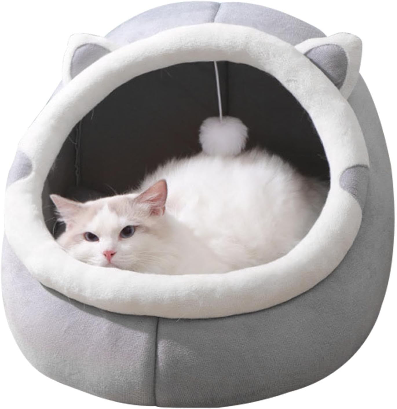 Lit pour Chat, Lit Niche pour Chat D'intérieur, Lit pour Chat Grotte De Chat Maison
