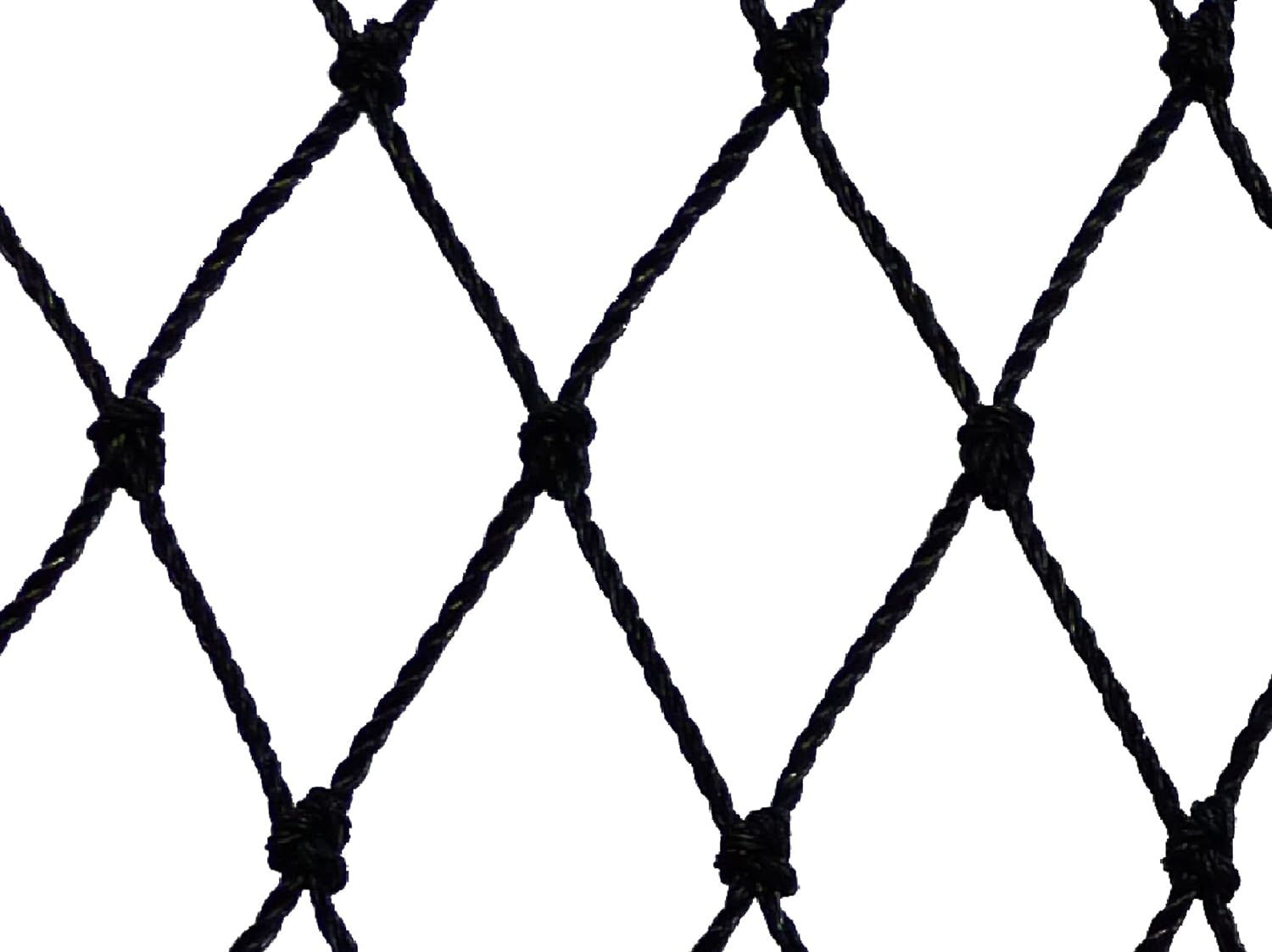 Filet de volière - Maille de 60mm Noir 12.5m x 5m