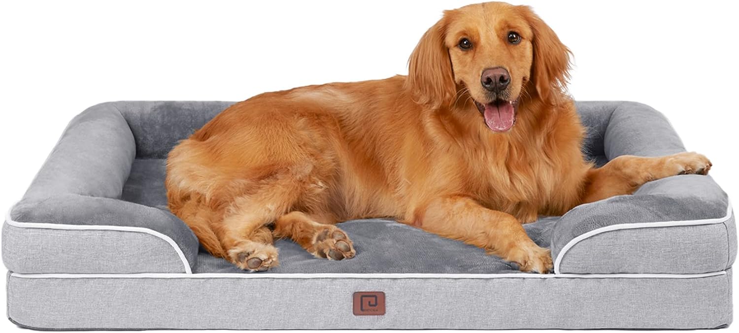 Panier Chien Grande Taille XL Orthopedique, Memoire de Forme Lit pour Chien Imperméable