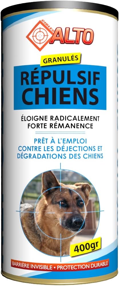 Répulsif Chien Exterieur, repulsif extérieur Puissant pour repousser Les Chiens, Anti-Urine, grattage, excrément