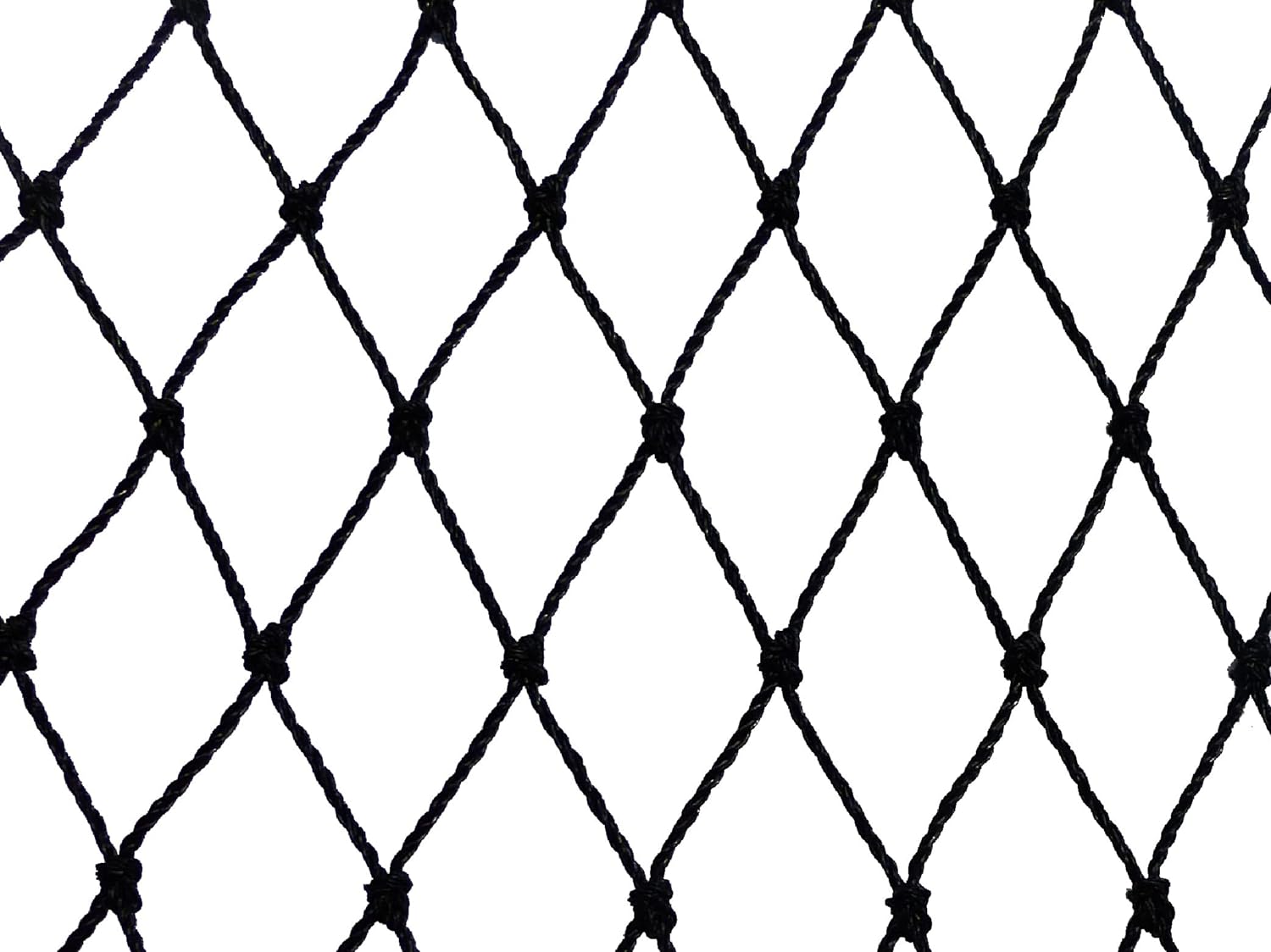 Filet de volière - Maille de 30mm Noir 10m x 25m
