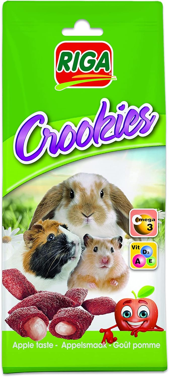 Riga - Crookies à la Pomme - Biscuits Croustillants pour Lapins Nains