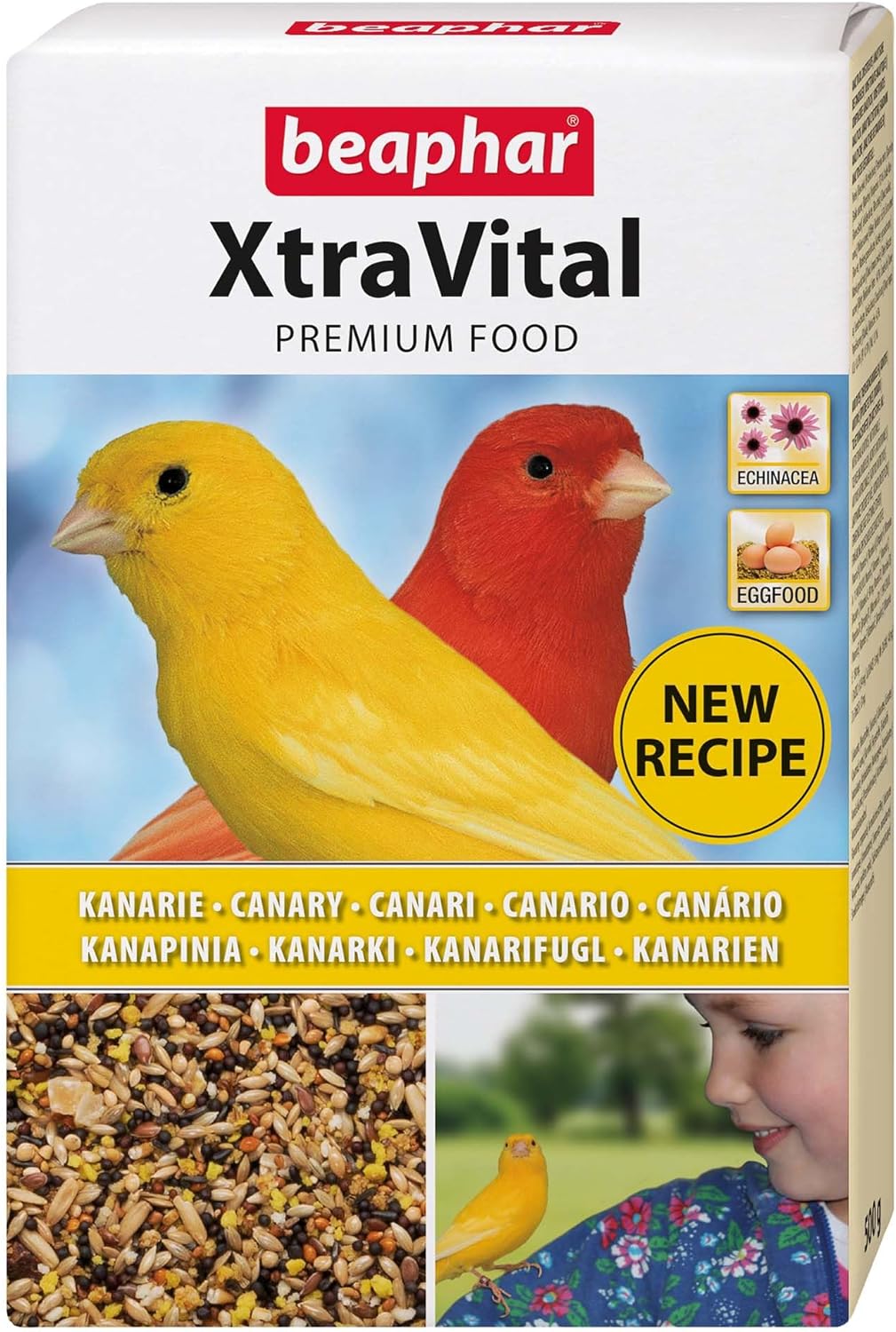 Alimentation pour canari – Contient des fruits, graines et œufs – Renforce le système immunitaire – Procure un beau plumage et maintient en bonne santé