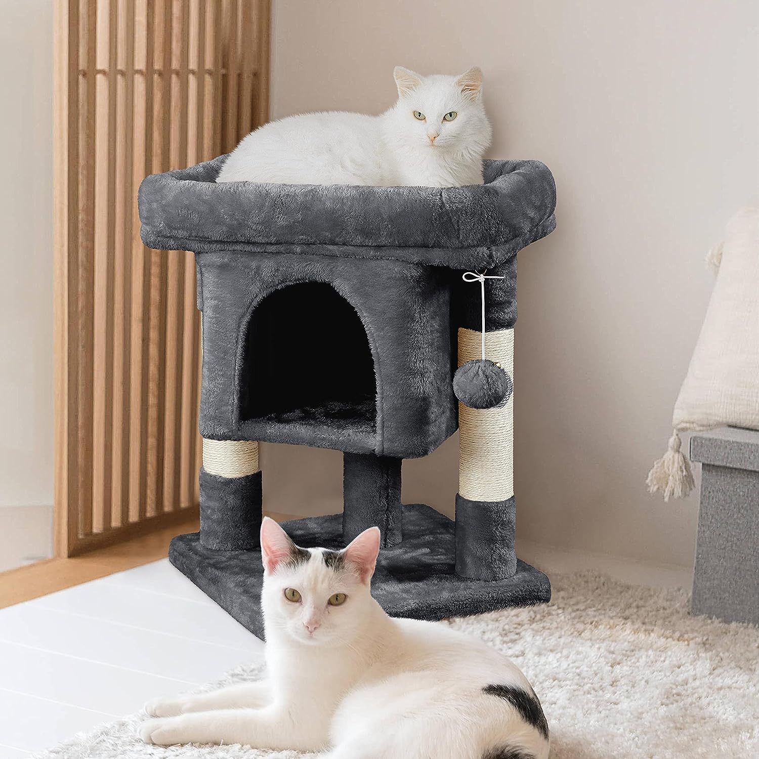 Arbre à Chat Design avec Niche et Plate-Forme Arbre-griffoir