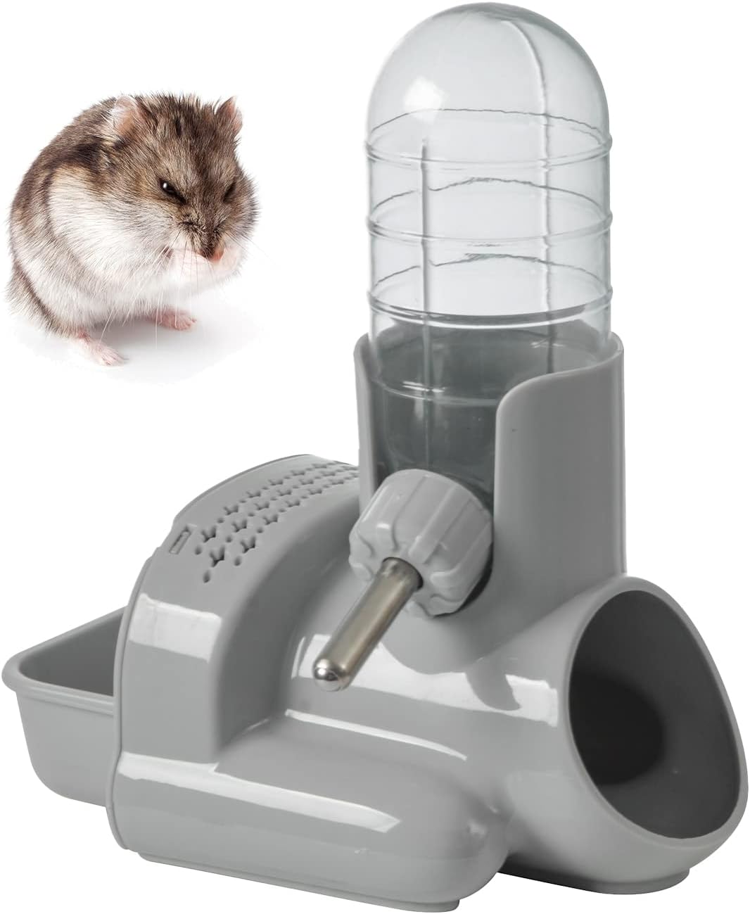 Abreuvoir pour Hamsters Maison Hamster Mangeoire pour Hamsters Petite Bouteille d'eau Abreuvoir Suspendu avec Support Convient aux Petits Animaux