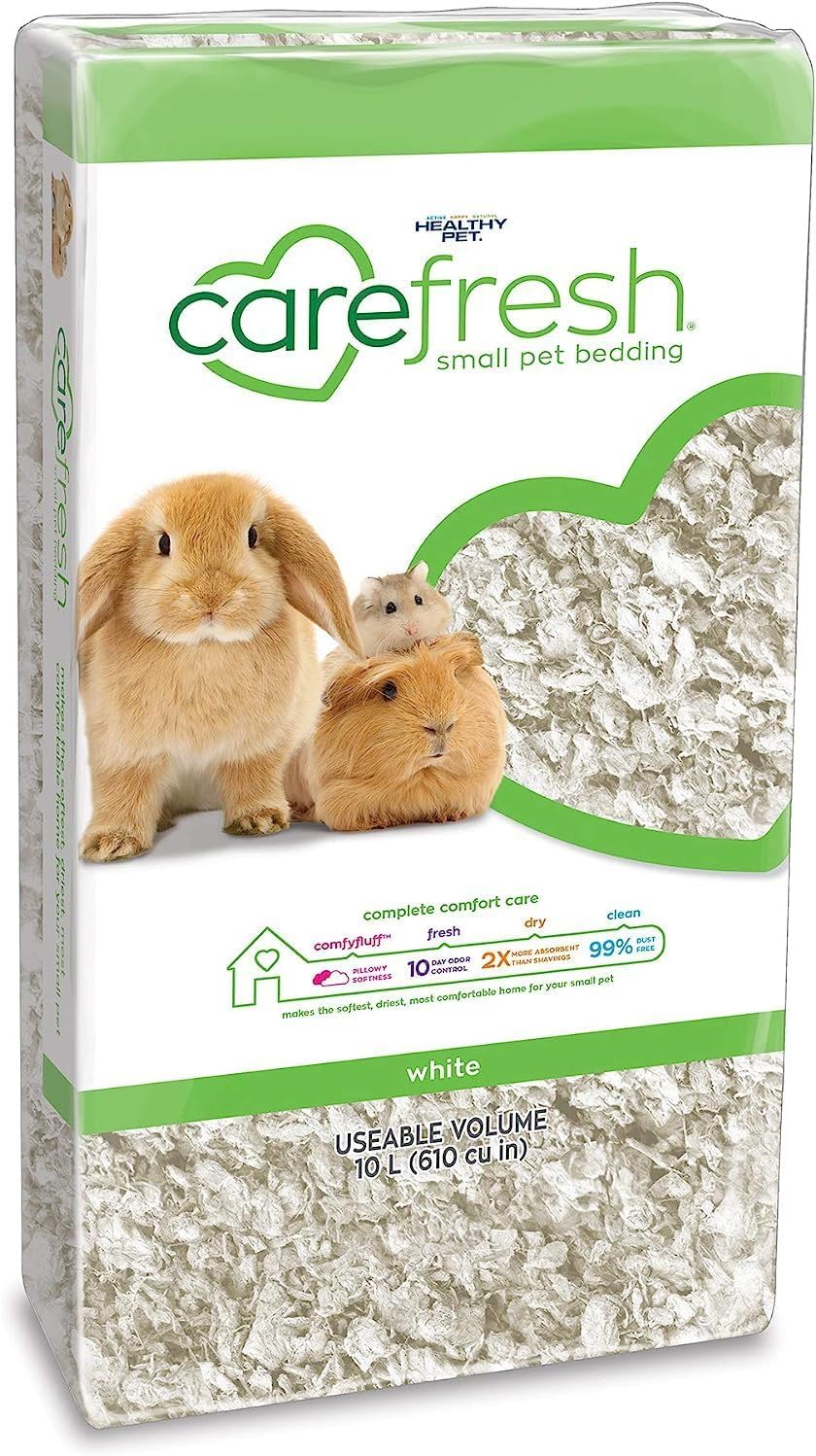 Litière en Papier Naturel Blanc 99% Anti-poussière pour Petit Animal Domestique avec contrôle des odeurs