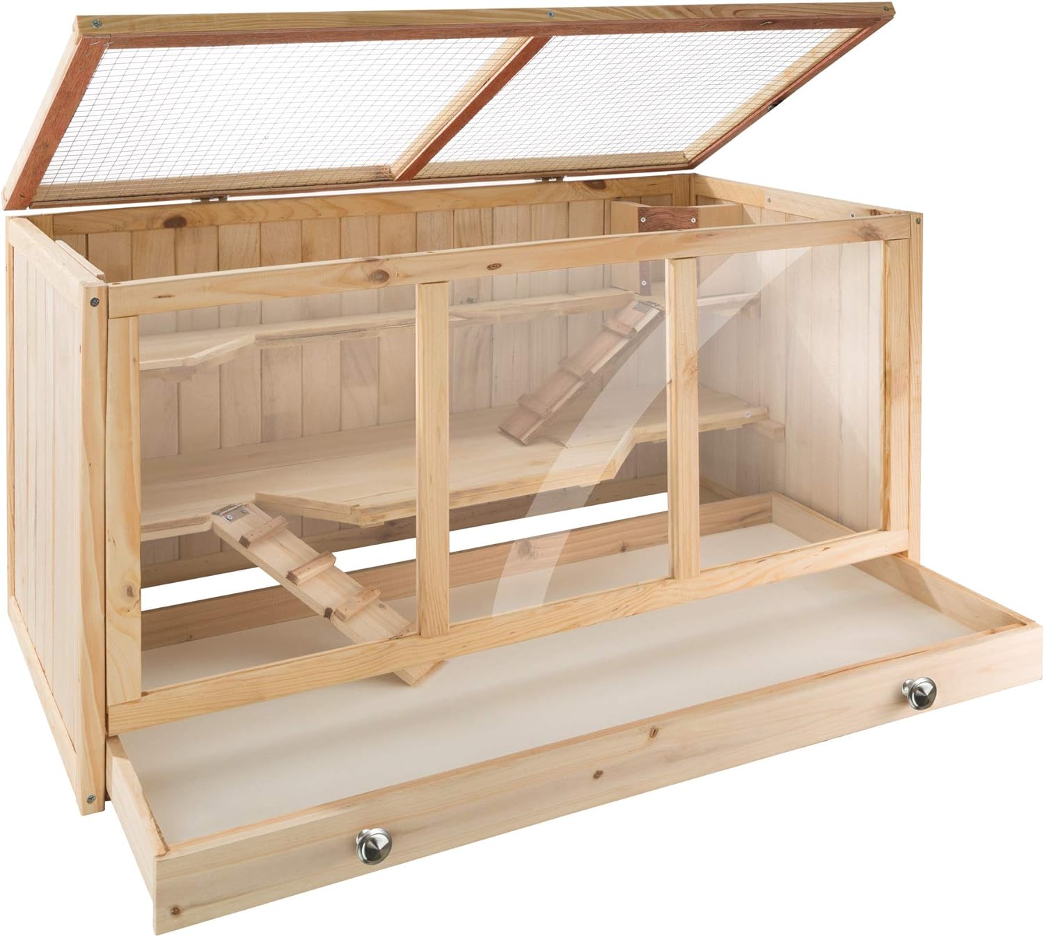 Cage à Hamster Cochon d’Inde Petits rongeurs en Bois