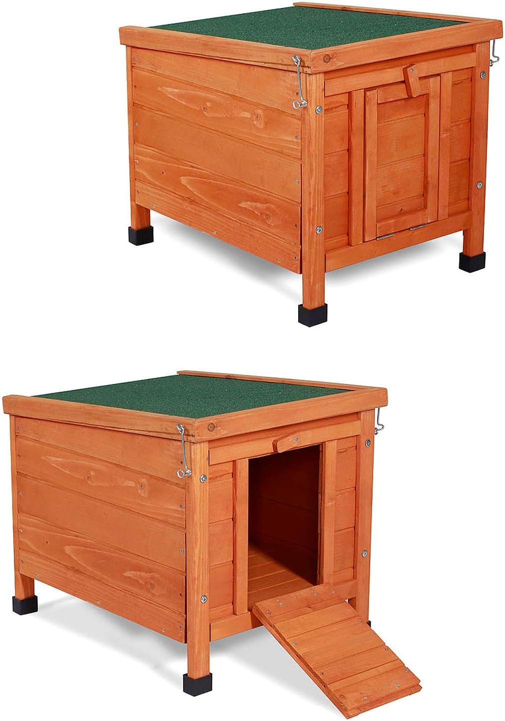 Clapier Bois pour Lapins Petit enclos Animaux Clapier d’extérieur
