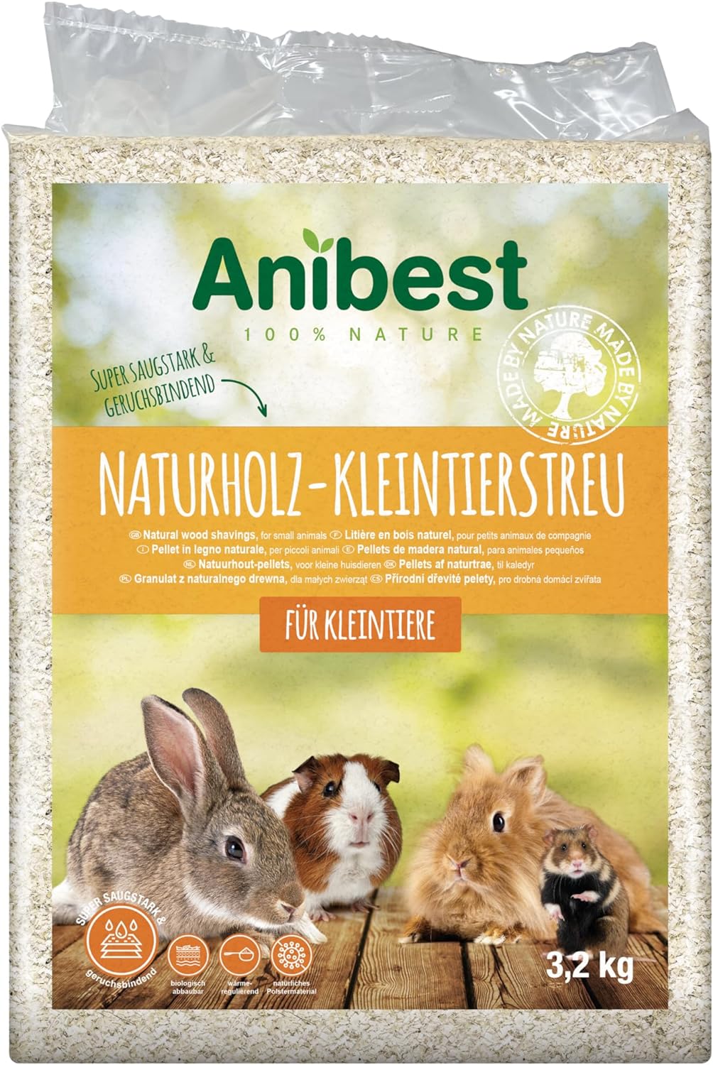 Copeaux de Bois pour Petits Animaux 60 l