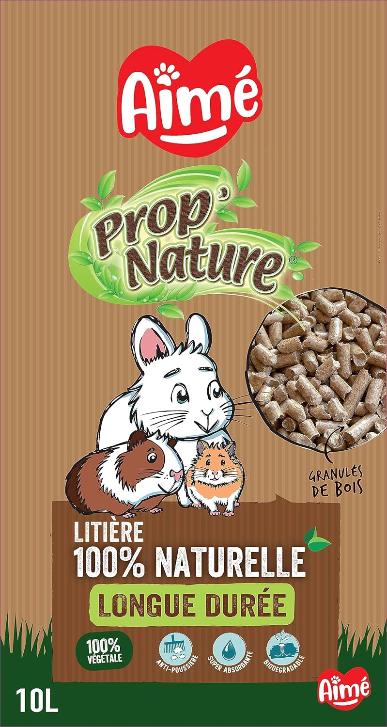 Litière Biodégradable et Super Absorbante à Granulés de Bois