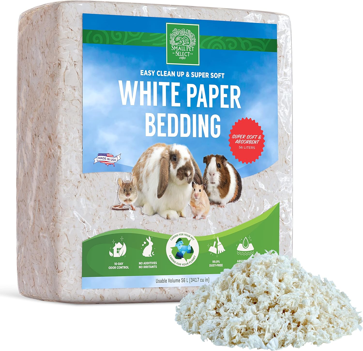 Literie en Papier écru Blanc 56