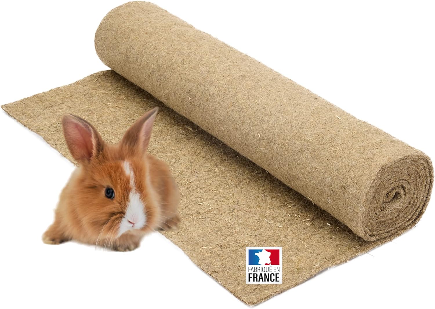 Tapis Litière Chanvre pour rongeurs 50 cm x 2 m