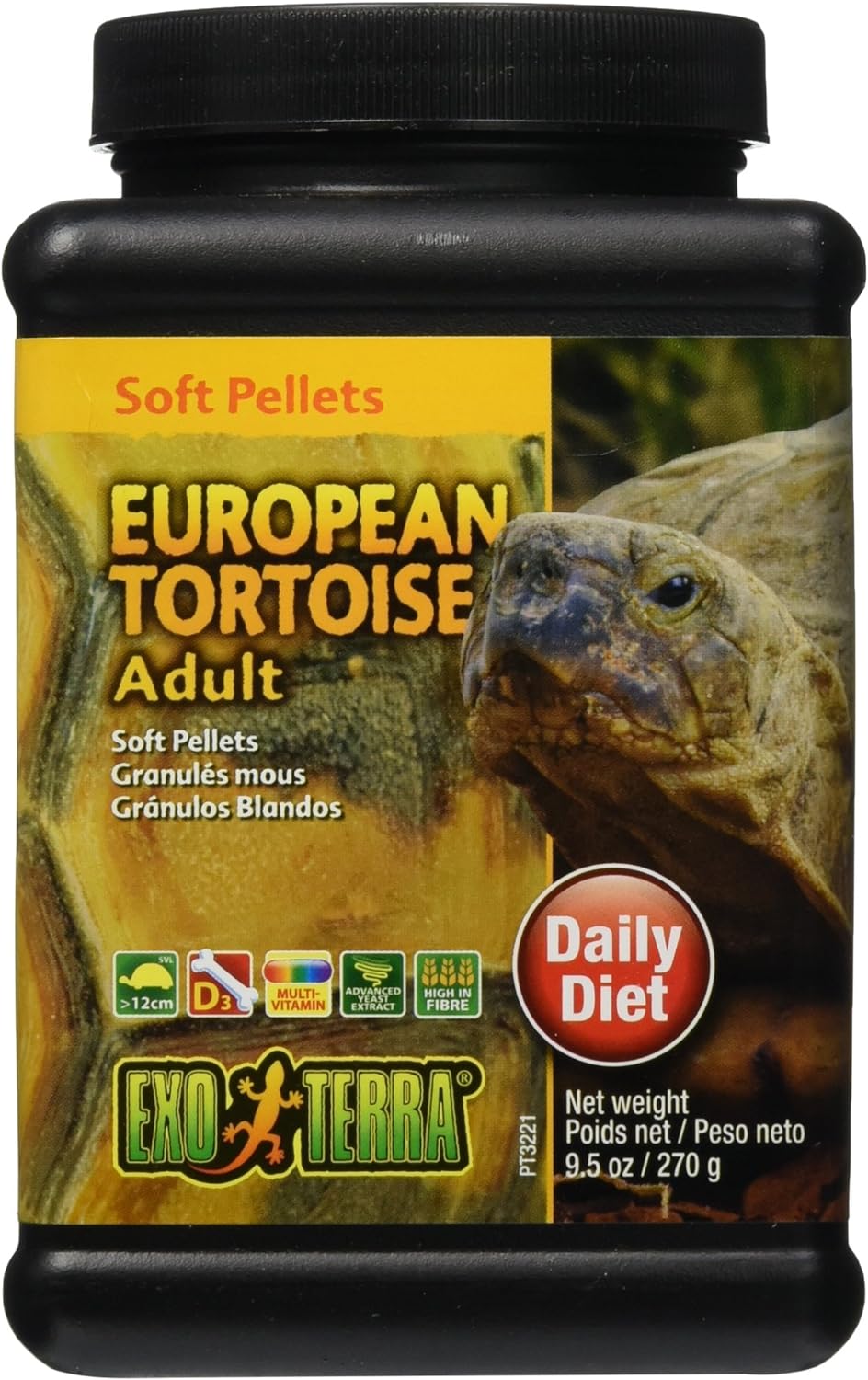 Exoterra Granulés Mous pour Tortues Européennes Adulte