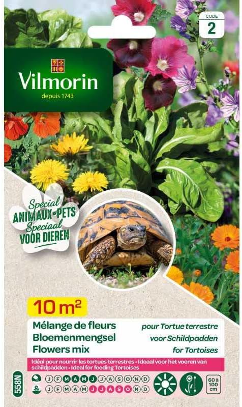 Vilmorin - Sachet de graines Mélanges de Fleurs pour Tortues Terrestres 10m