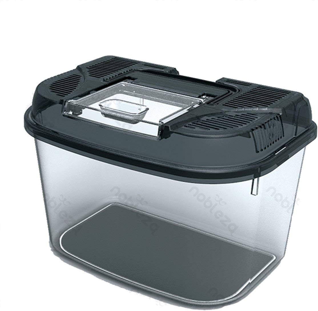 Terrarium pour Reptile et Amphibiens, Boîte d'Élevage en Plastique Transparent, Faunarium pour Tortue