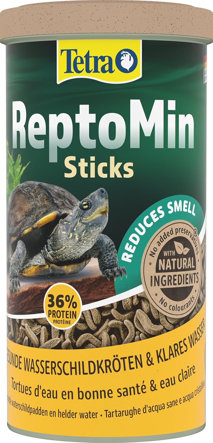 TETRA - ReptoMin Sticks - Aliment Pour Tortues d'Eau Complet en Sticks - Hautement Digestible - 1 Litre
