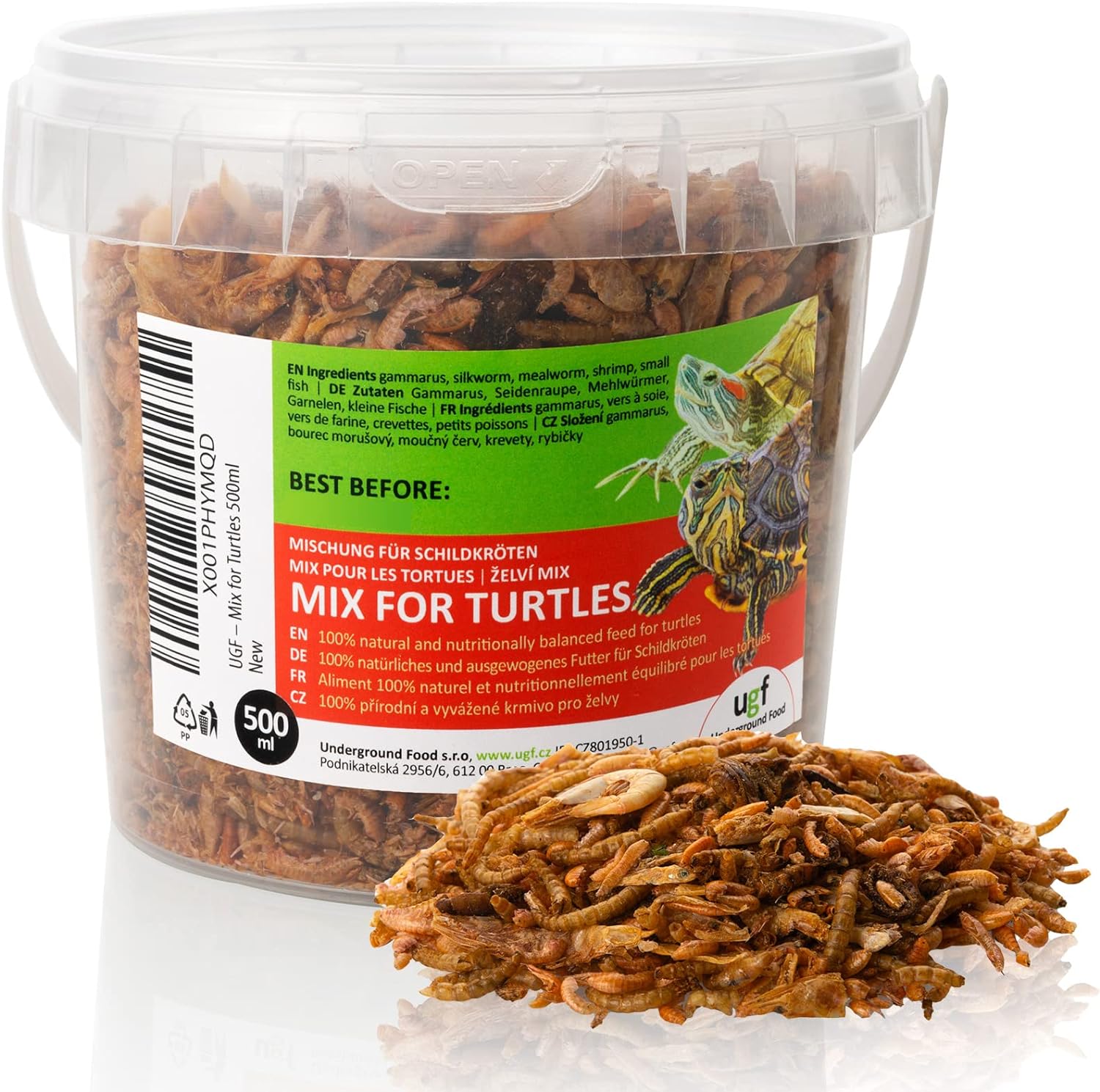 Universal Turtle Food Mix, Seau de 500 millilitres