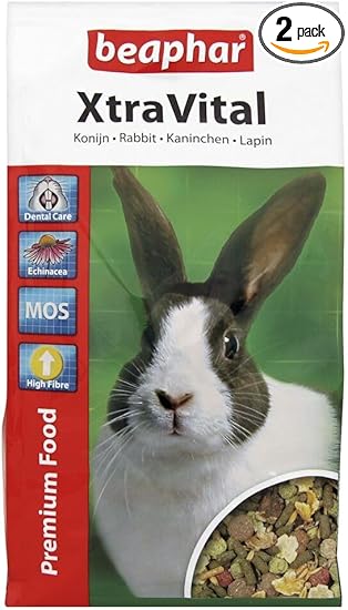 BEAPHAR – XTRAVITAL – Alimentation pour lapin appétente & équilibrée – Contient des graines/nutriments végétaux/proteines animales – Riche en vitamines & fibres – Répond aux besoins des lapins – 1kg
