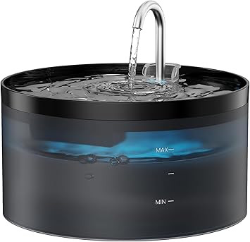 Fontaine a Eau Chat - 3,2L Fontaine à Eau pour Chat - Fontaine a Eau - Fontaine Eau Chat Noir - Fontaine Chat - Fontaine a Eau Chien - Fontaine à Eau Chat - Fontaine pour Chat - BEMOONY
