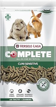 VERSELE-LAGA - Complete Cuni Sensitive - Extrudés Tout-en-Un Faciles à Digérer pour Lapins Sensibles - 1,75kg, Agrumes
