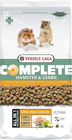 VERSELE-LAGA - Complete Hamster & Gerbil - Extrudés Tout-en-Un Riches en Protéines - 2kg
