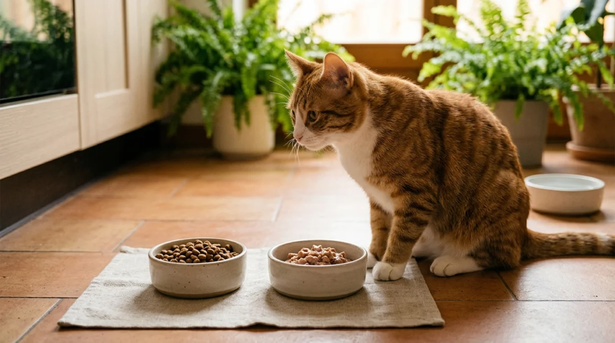 Alimentation du chat : choisir croquettes et pâtée