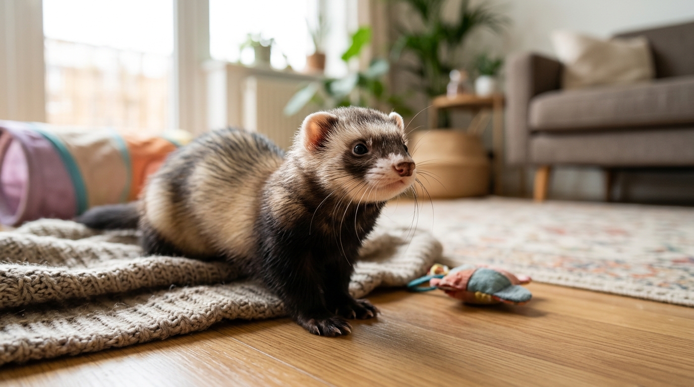Le furet domestique : guide complet pour bien l’accueillir