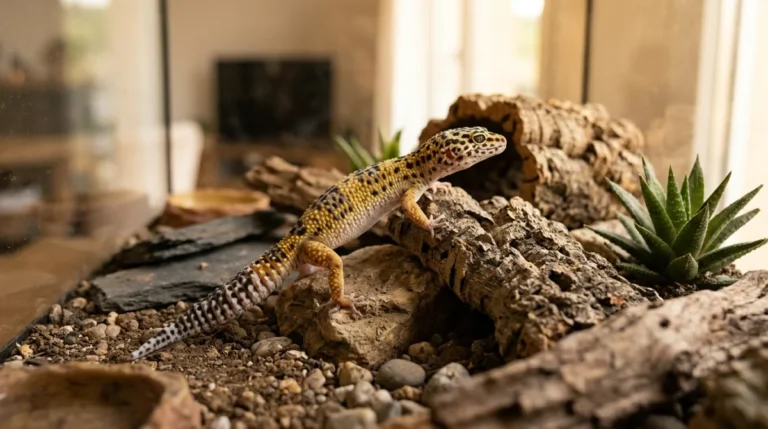 Gecko léopard : caractère, terrarium, alimentation et soins