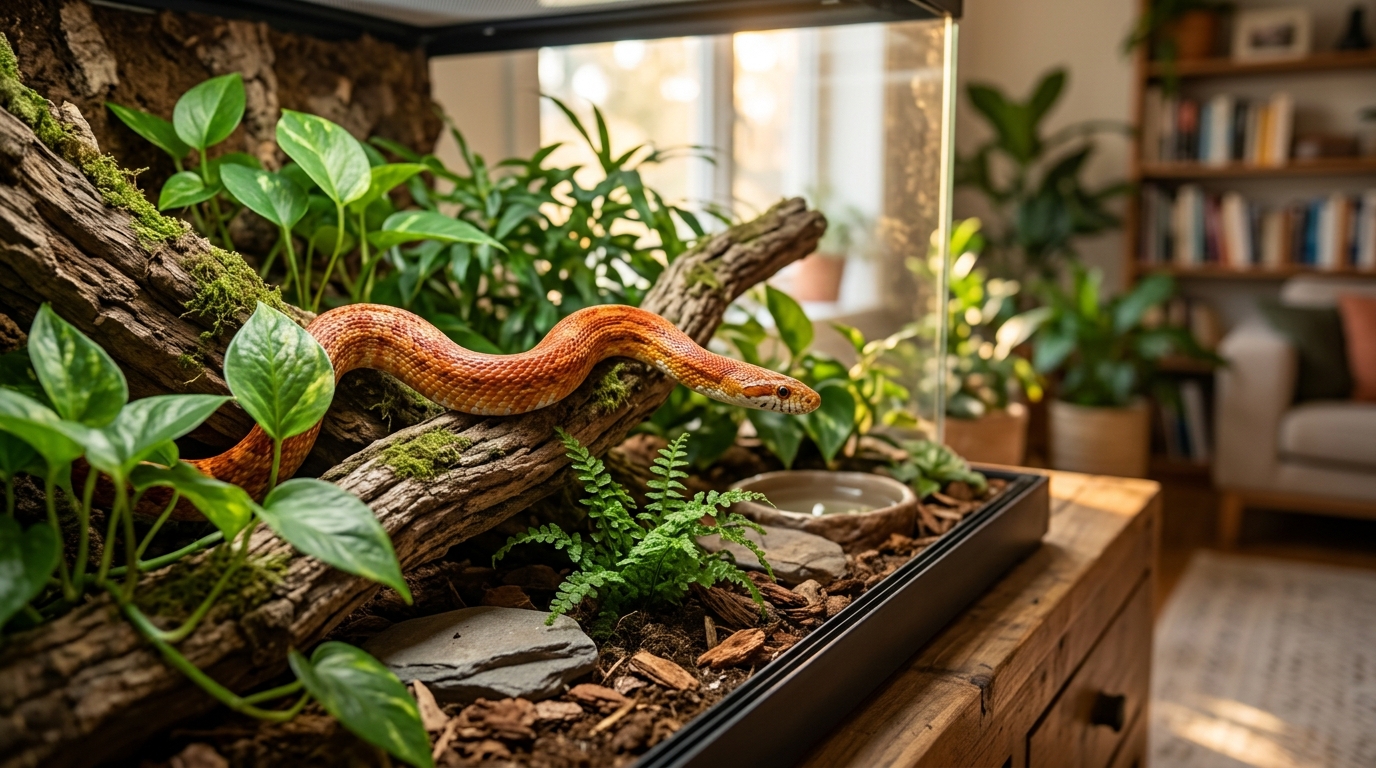 Le serpent : anatomie, mode de vie et captivité en terrarium