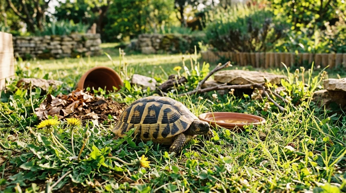 Tortue d’Hermann : guide d’élevage, habitat et législation